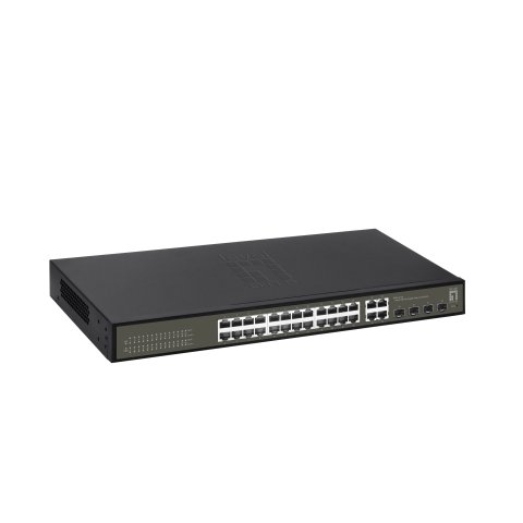 Switch Semigestionable Level One Hilbert 24p Giga + 4p Sfp Giga Carcasa Metalica