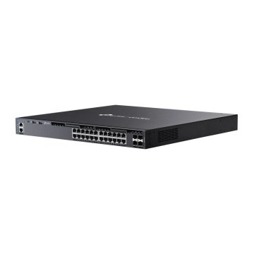 Switch Gestionable L3 Tp-link Sg6428xhp 24p Gigabit Poe+ Con 4 Slots Sfp+ 10g Puerto De Consola Rj45 usb-c Rack 1u 19" 2