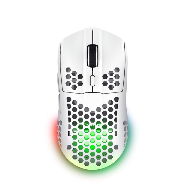Mouse Optico Inalambrico Trust Gxt 929w Helox Ultraligero, Iluminacion Led Con Respiracion Blanco
