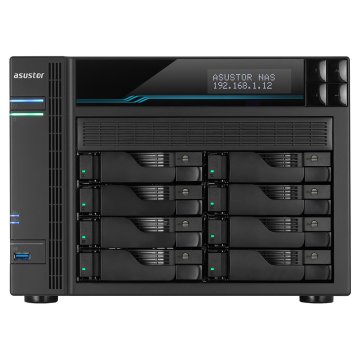 Servidor Nas Asustor As6510t 10 Bahias Atom C3538 Quad Core Denverton 2.1ghz 8gb 2x2.5gbe 2x10gbe Raid 0,1 Jbod Sata6gb Usb 3 2