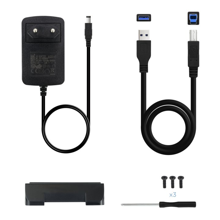 Caja Externa 3.5" Usb 3.0 Tooq Tqe-3527b Para Hd 3,5" Sata Usb 3.0 Negra