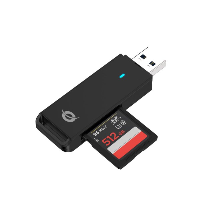 Card Reader Externo Conceptronic Bian02b Usb 3.0 Sd sdhc sdxc Microsd tflash
