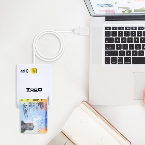 Lector Externo De Dnie Tooq Tqr-210w Usb 2.0 Color Blanco