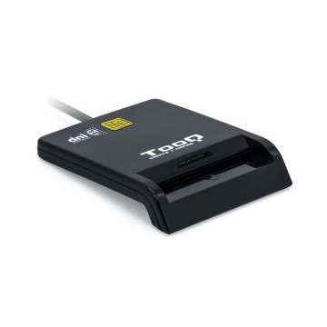 Lector Externo De Dnie Tooq Tqr-211b Usb-c Color Negro