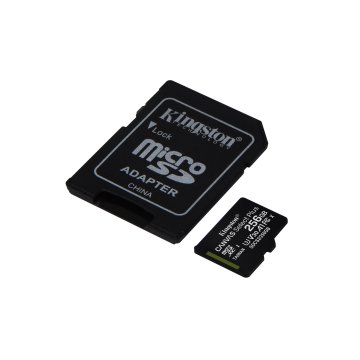 Memoria Sd Micro 256gb Kingston Clase 10 + Adaptador Canvas Select Plus 100mb s Sdcs2 256gb 2