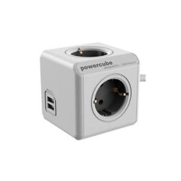 Powercube Original 2 Usb + 4 Tomas Corriente 1.5m Cable +...