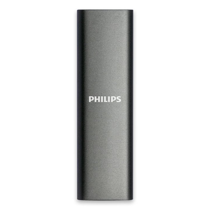 Disco M.2 Externo Philips 2tb Usb-c usb3.0 540mb Ultra Slim Gris
