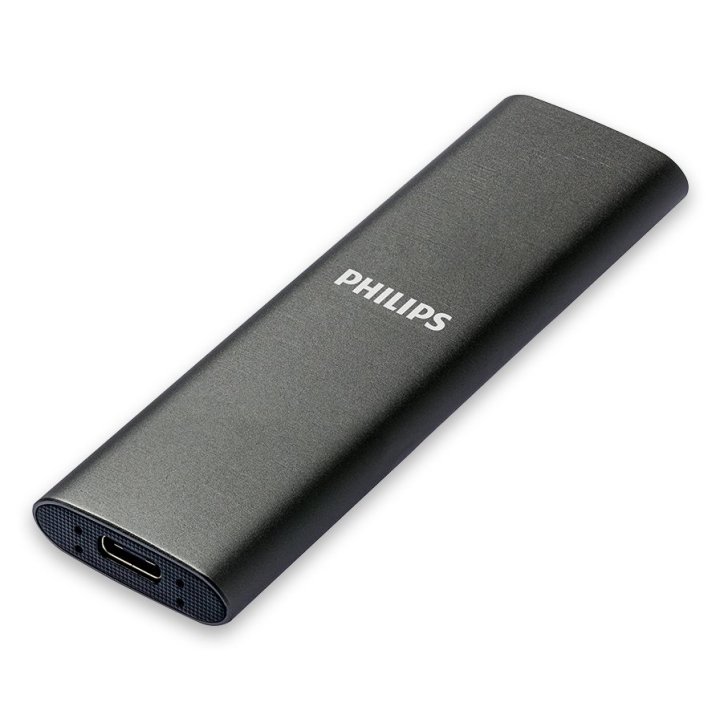 Disco M.2 Externo Philips 2tb Usb-c usb3.0 540mb Ultra Slim Gris