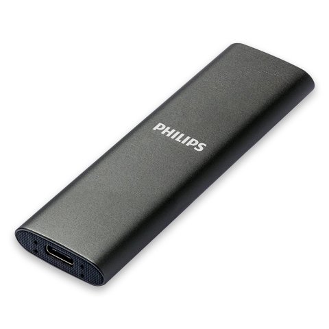 Disco M.2 Externo Philips 2tb Usb-c usb3.0 540mb Ultra Slim Gris
