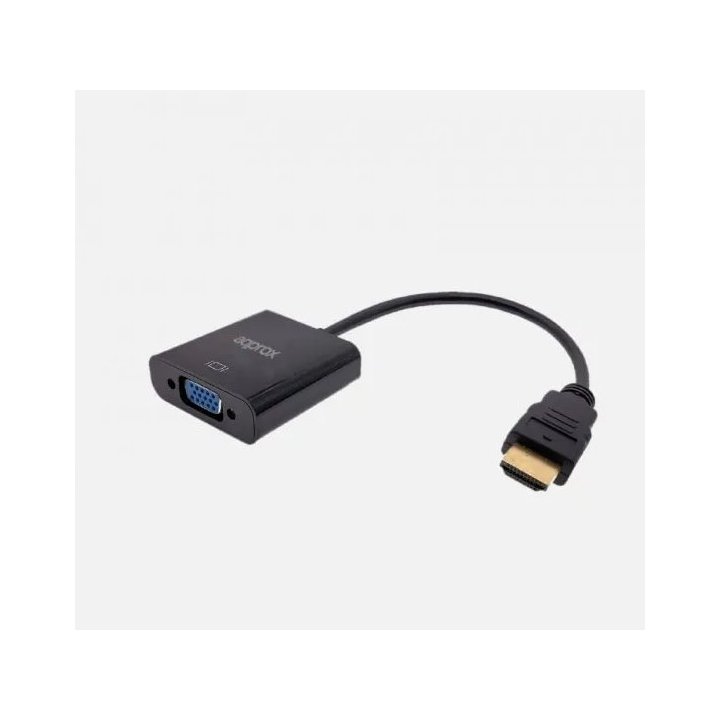 Adaptador Hdmi A Vga Approx Integra Audio Y Alimentación Appc11v3