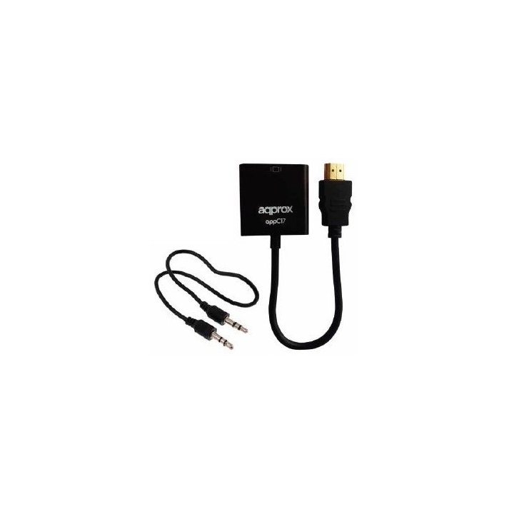 Adaptador Hdmi A Vga Con Audio Approx Appc17