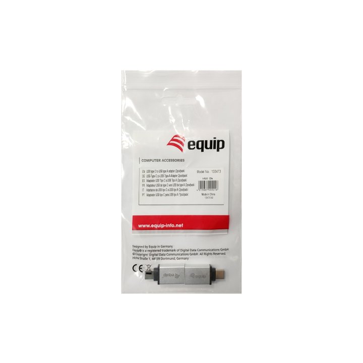 Adaptador Usb-c Macho A Usb 3.0 Tipo A Hembra ( Pack 2 Uds) Equip Ref. 133473