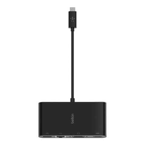 Docking Usb-c Belkin Avc005btbk A 1xusb-a 3,0 1x1gb Rj45 1xvga 1xhdmi (4k) Color Negro