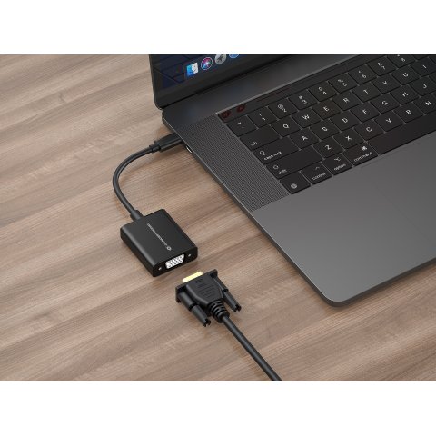 Adaptador Usb-c Conceptronic Abby05b A 1xvga Hembra 1080p Conceptronic