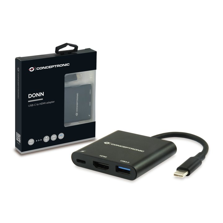 Docking Usb-c Conceptronic Donn01b A 1xhdmi Hembra 1xusb-c Pd 60w 1xusb-a Cable 0,15cm
