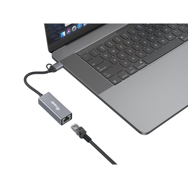 Adaptador De Red Usb-c 3.2 A 2.5gb Rj45 Incluye Adaptador Usb-a Equip