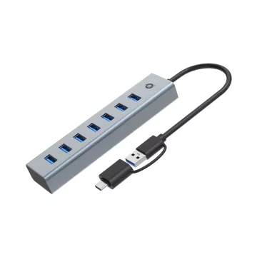 Hub Usb 3.0 Conceptronic Hubbies21gp 7 Puertos Usb-c A 7xusb-a Con Alimentador
2