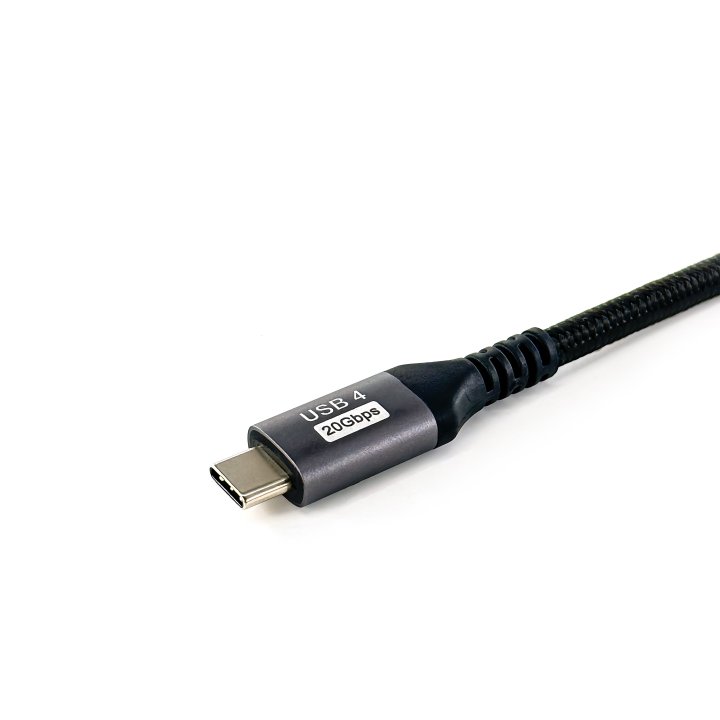 Cable Usb-a Macho Usb-c Macho Usb 4 Gen2x2 2m Transferencia 20g 100w 4k Color Negro