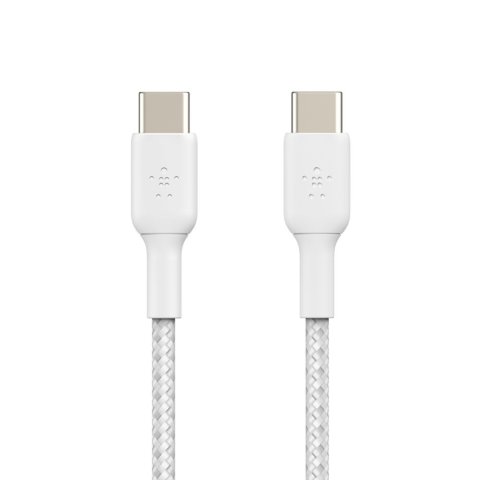 Cable Trenzado Belkin Cab004bt1mwh Boost Charge Usb-c A Usb-c 1m Color Blanco