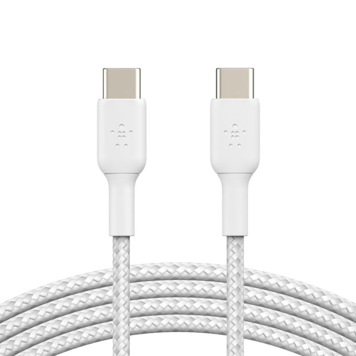 Cable Trenzado Belkin Cab004bt1mwh Boost Charge Usb-c A Usb-c 1m Color Blanco