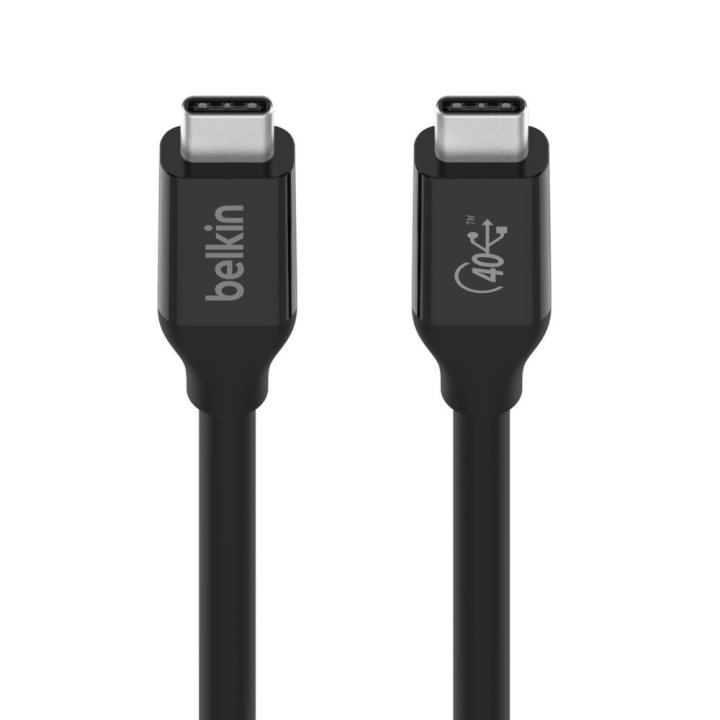 Cable Belkin Inz001bt0.8mbk Usb4 Usb-c Usb-c Pd 100w 40gbps 0.80m