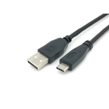 Cable Usb-c A Usb-a 2.0 Macho 2m Transferencia 480mbps Color Negro 2