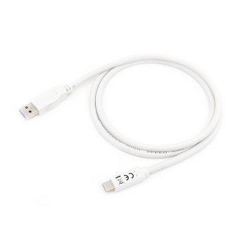 Cable Usb-a Macho Usb-c Macho Usb 3.2 1m Transferencia 5g 3a Color Blanco 2