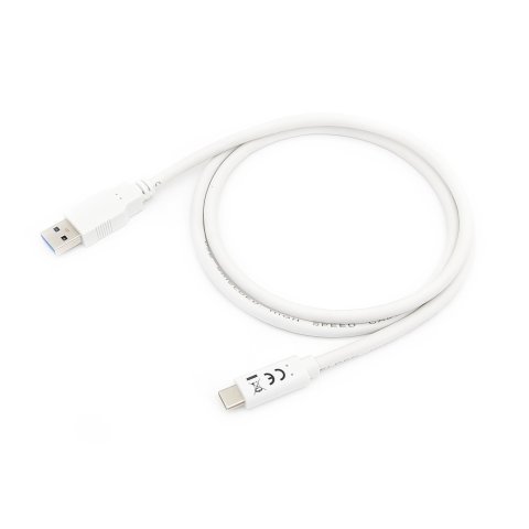 Cable Usb-a Macho Usb-c Macho Usb 3.2 1m Transferencia 5g 3a Color Blanco