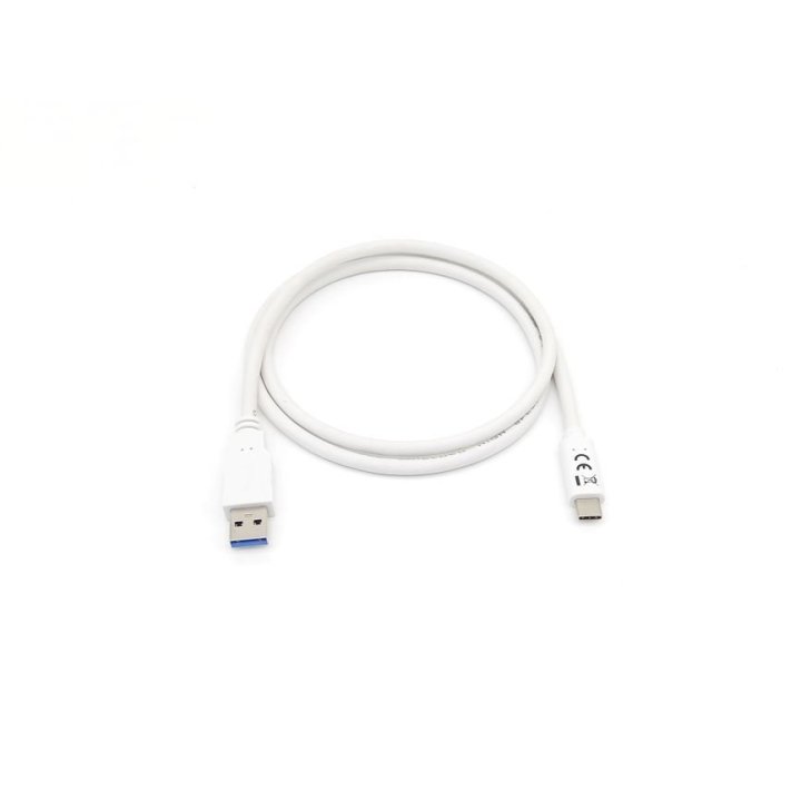 Cable Usb-a Macho Usb-c Macho Usb 3.2 1m Transferencia 5g 3a Color Blanco