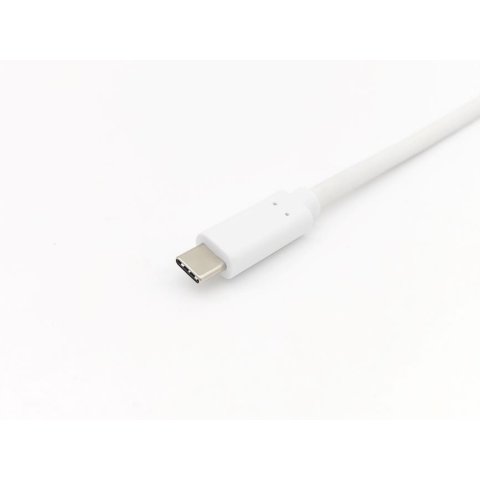 Cable Usb-c Macho Usb-c Macho Usb 3.2 1m Transferencia 5g 3a (60w) Color Blanco