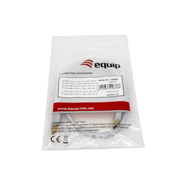 Cable Usb-c Macho Usb-c Macho Usb 3.2 1m Transferencia 10g 5a (100w) Color Blanco