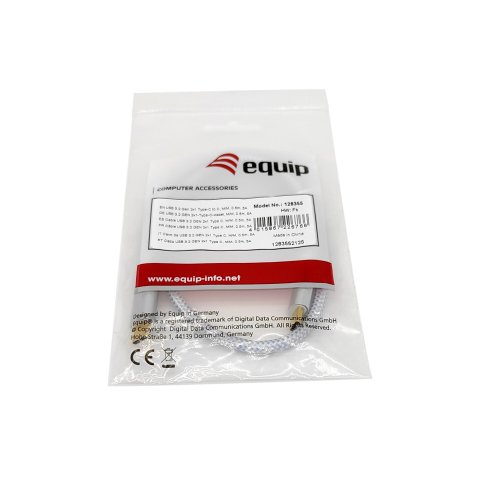 Cable Usb-c Macho Usb-c Macho Usb 3.2 1m Transferencia 10g 5a (100w) Color Blanco