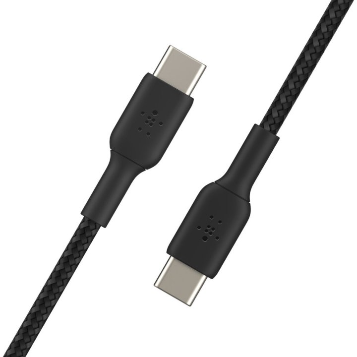Cable Trenzado Belkin Cab004bt1mbk Boost Charge Usb-c A Usb-c 1m Color Negro
