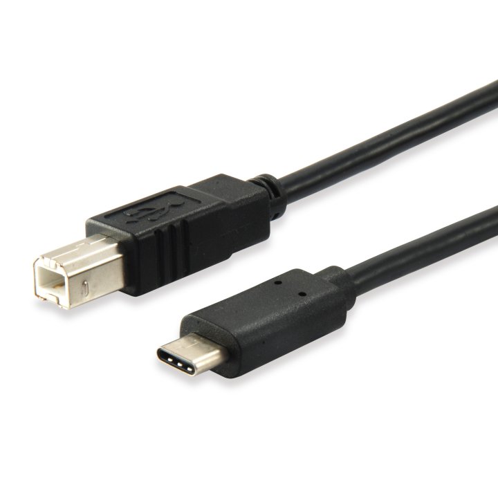 Cable Usb-c A Usb-b 2.0 Macho 1 Metro Equip 12888207 (carga 3a) Velocidad 480mb s