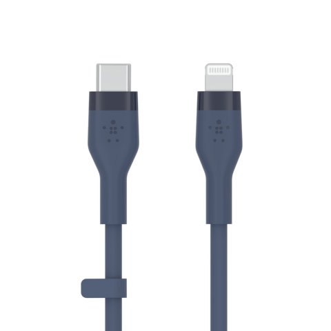 Cable Belkin Caa009bt1mbl Usb-c A Lightning Silicona Clip 1m Azul