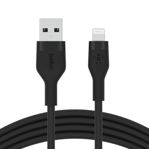 Cable Belkin Caa008bt1mbk Usb-a A Lightning Silicona Clip 1m Negro