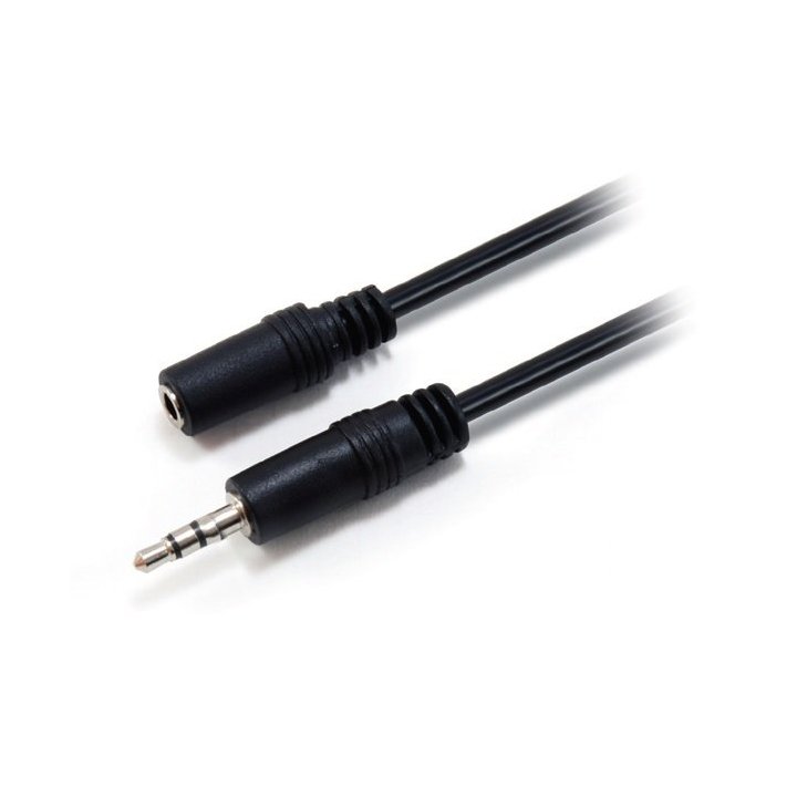 Cable Audio Mini Jack 3.5mm Macho-hembra 2.5metros Equip
