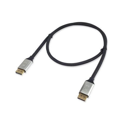 Cable Displayport A Displayport Premium 1.4 8k 60hz 2m Malla Algodón Trenzado Y Conector Aluminio Equip 119262