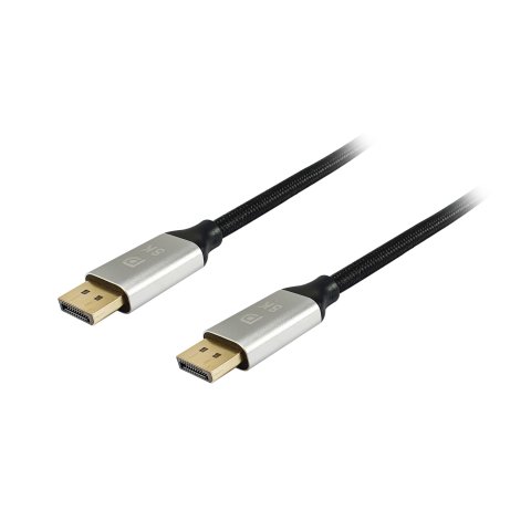 Cable Displayport A Displayport Premium 1.4 8k 60hz 1m Malla Algodón Trenzado Y Conector Aluminio Equip 119261