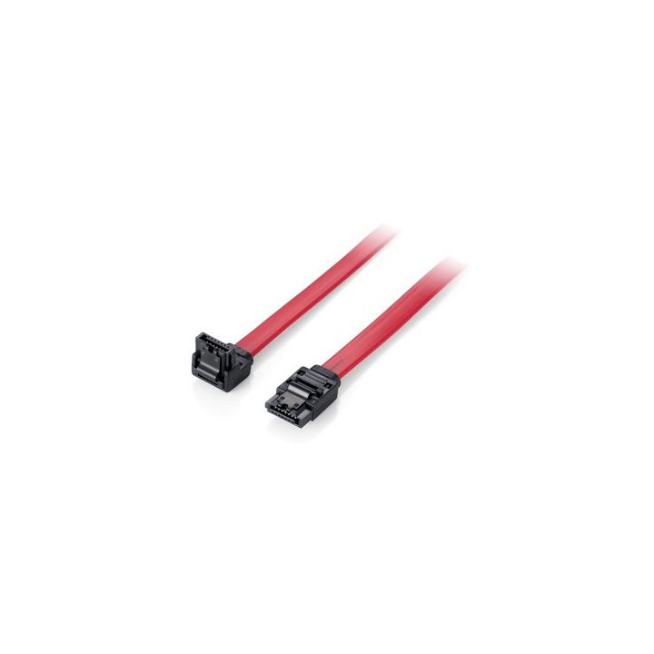 Cable Serial Ata Iii Equip Acodado 0.5m Con Clip De Seguridad 111902