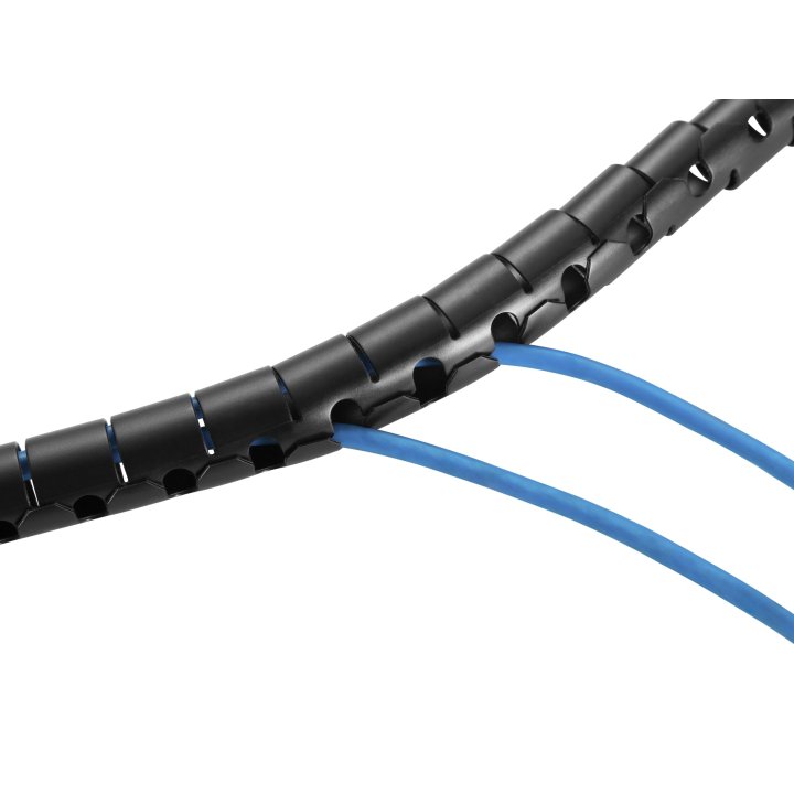 Organizador De Cables En Espiral Equip 650867 Con Clip 1 Metro Color Negro