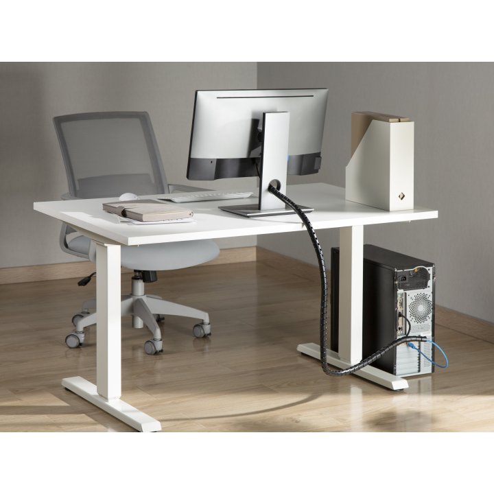 Organizador De Cables En Espiral Equip 650867 Con Clip 1 Metro Color Negro