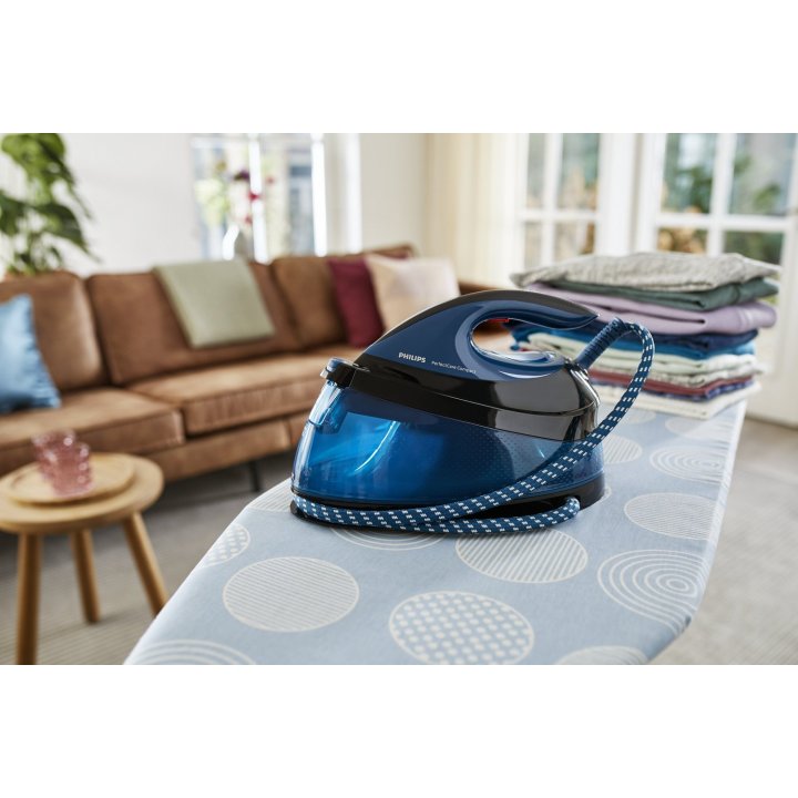 Centro De Planchado Philips Gc7846 80 Color Azul Deposito 1500ml Potencia 2400w Tecnologia Optimaltemp