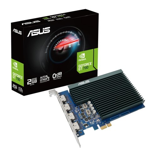 Vga Asus Gt730-4h-sl-2gd5 Gddr5 (4x Salidas Hdmi) Reloj  927 Mhz Cuda384 3840 X 2160 64bit