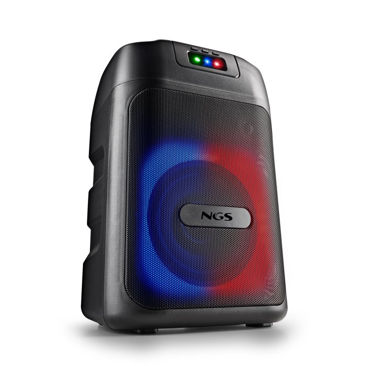 Altavoz Portatil Ngs Wild Club  80w Con Luces Láser Compatible Con Tecnología Bt Y Tws.  Bateria