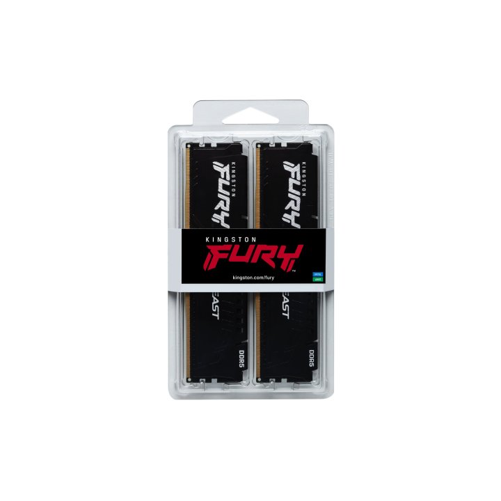 Ddr5 32gb Kit - 32 Gb  2 X 16 5200mhz Kingston Fury Beast Pc5-41600 Kf552c40bbk2-32