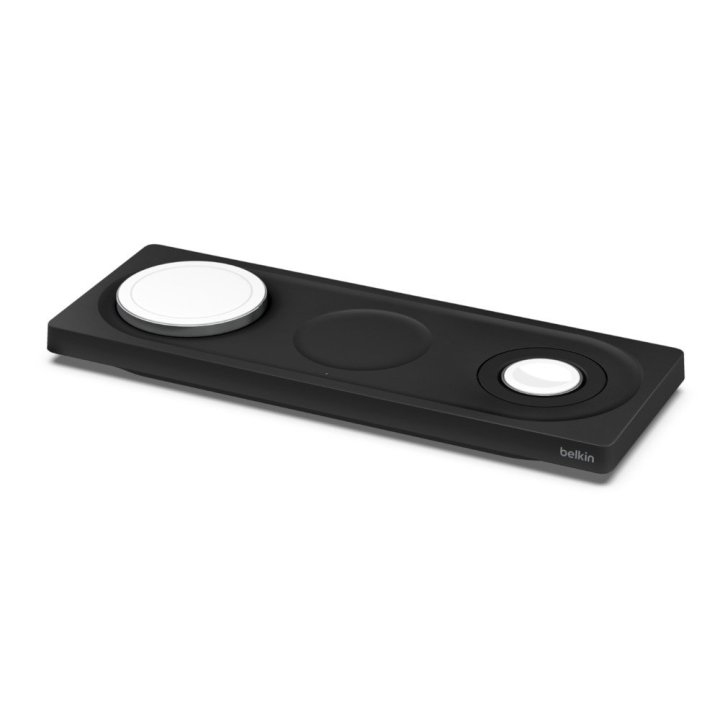 Base De Carga Inalambrica Belkin Wiz016vfbk Magsafe 3 En 1 Apple Iphone Airpods Watch Negro