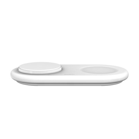 Base De Carga Inalambrica Doble Belkin Wiz021vfwh 15w Qi2 Boost Charge Color Blanco