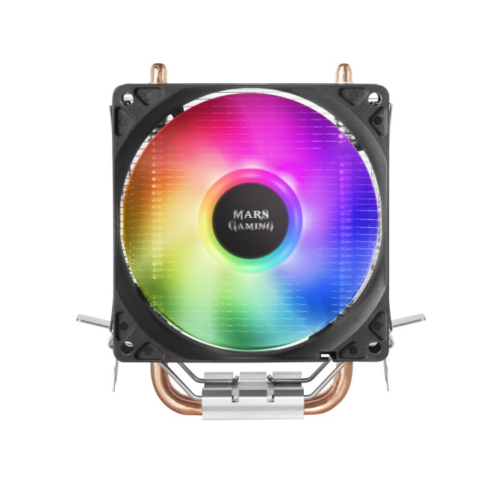 Ventilador Con Disipador Para Cpu Mars Gaming Mcpu Argb Aluminio Con Base De Cobre 2 Heatpipes Hct Tpd 130w Ventilador De 90m