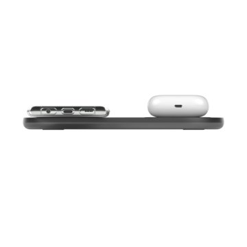 Base De Carga Inalámbrica Doble Belkin Wiz002vfbk 10w Boost Charge Color Negro 2